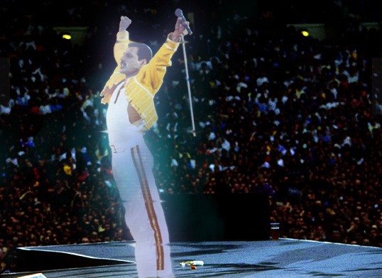 Concierto Freddie Mercury en versión holograma.