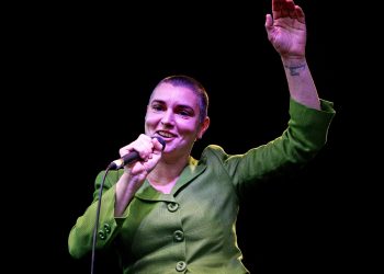 Sinead O'Connor takes to the stage for the finale of today's Africa Day celebrations at Dublin Castle.   (Photo by Niall Carson - PA Images/PA Images via Getty Images)