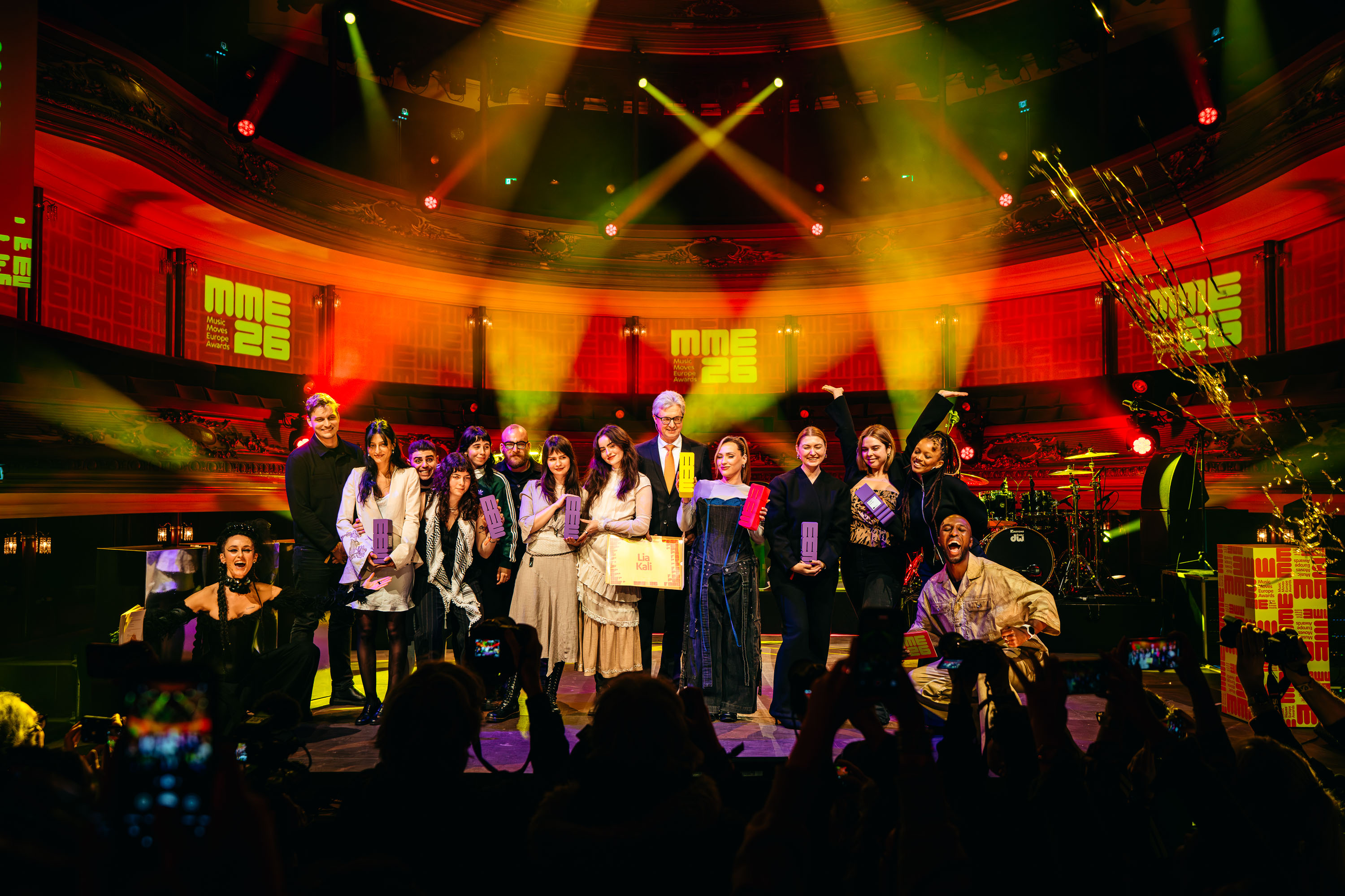 GANADORES DE LOS MUSIC MOVES EUROPE AWARDS 2026